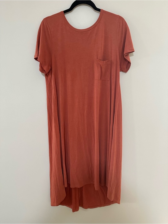 LuLaRoe Dresses & Skirts - Rust Orange T-Shirt Dress with Pocket - Women